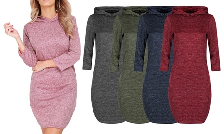 Robe avec capuche pour femme