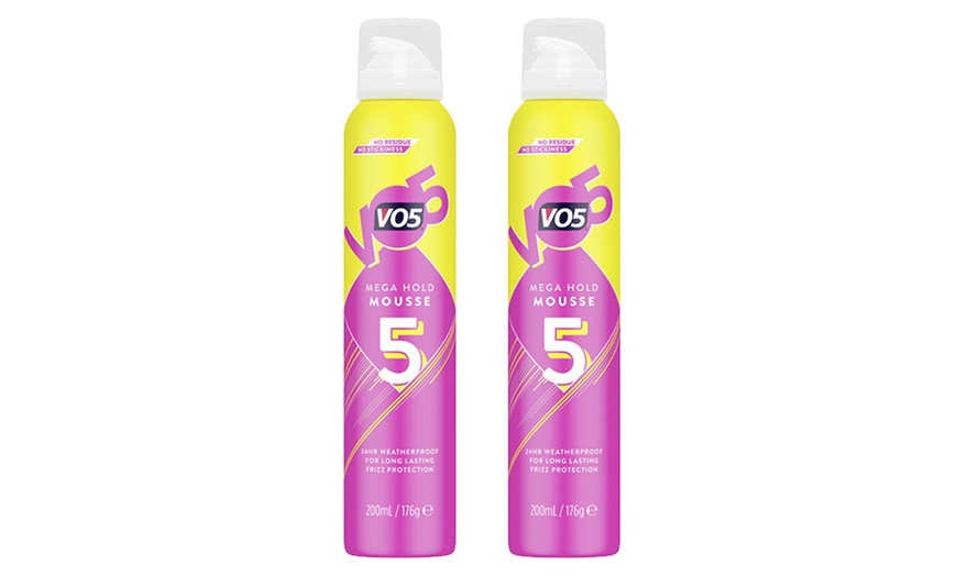 Image 3: VO5 Mega Hold Mousse Two-Pack