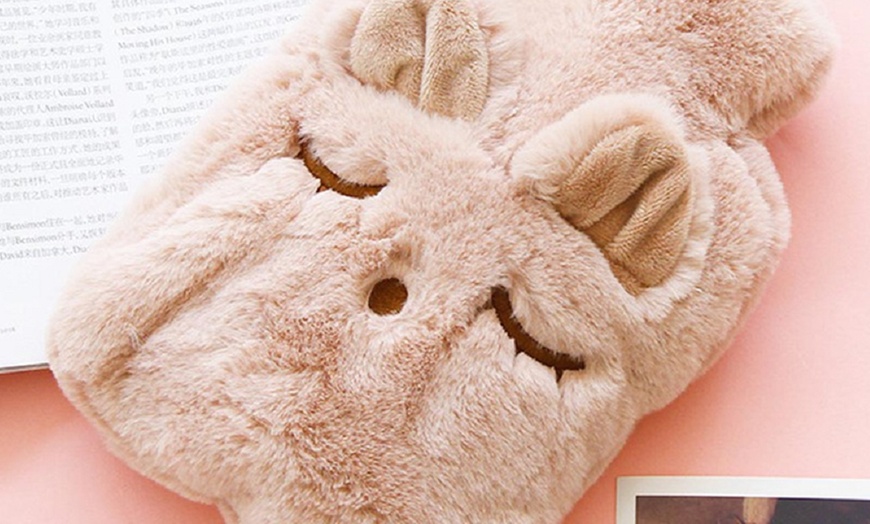 Image 8: Plush Hot Water Bottle