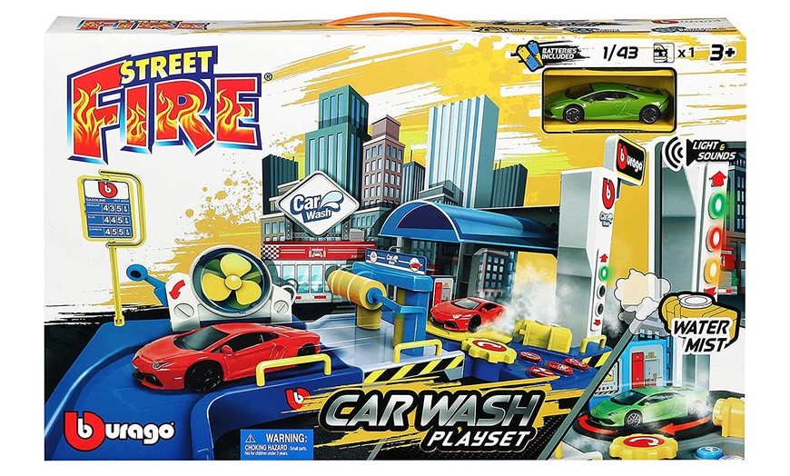 Image 4: Electronic Car Wash Play Set