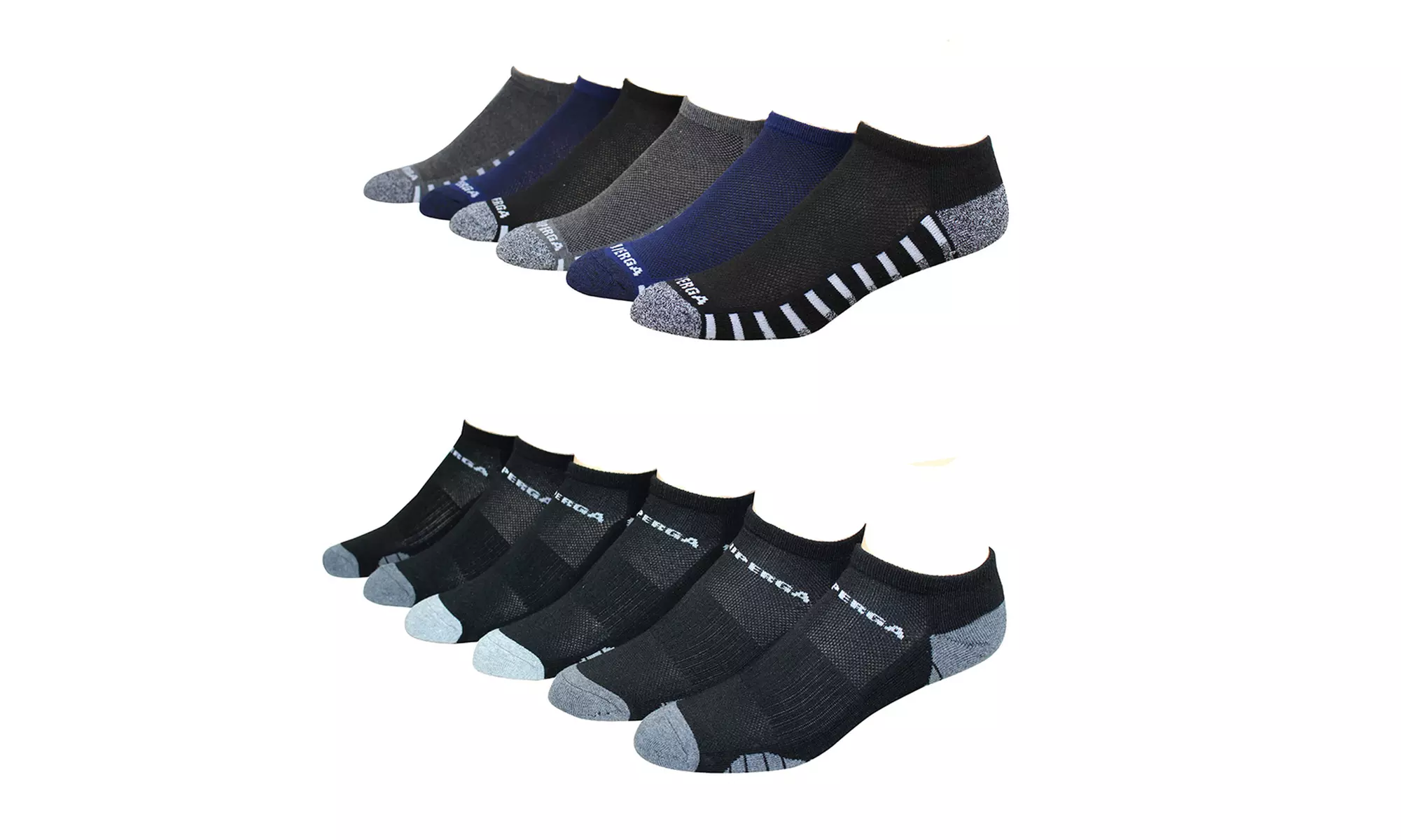 Superga Men's Cushioned Mesh Top Athletic Low-Cut Socks (6- or 12-Pack) - Primary Image