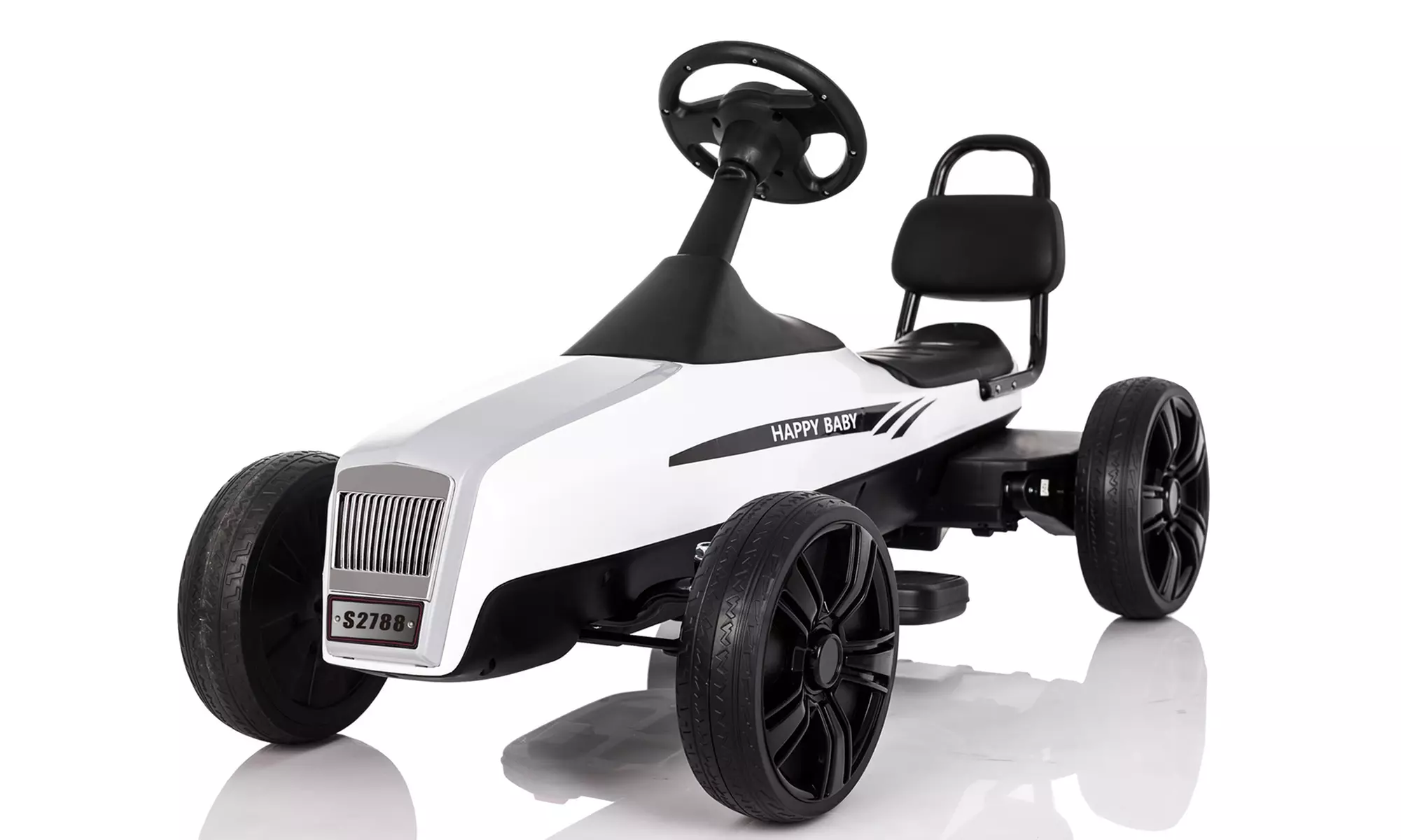Kart à pédales pour enfant blanc - Primary Image