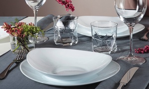 18-Piece Opal Glass Dinner Set