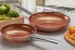 Two-, Three- or Five-Piece Cooks Professional Copper-Ceramic Pan Set - Second Medium