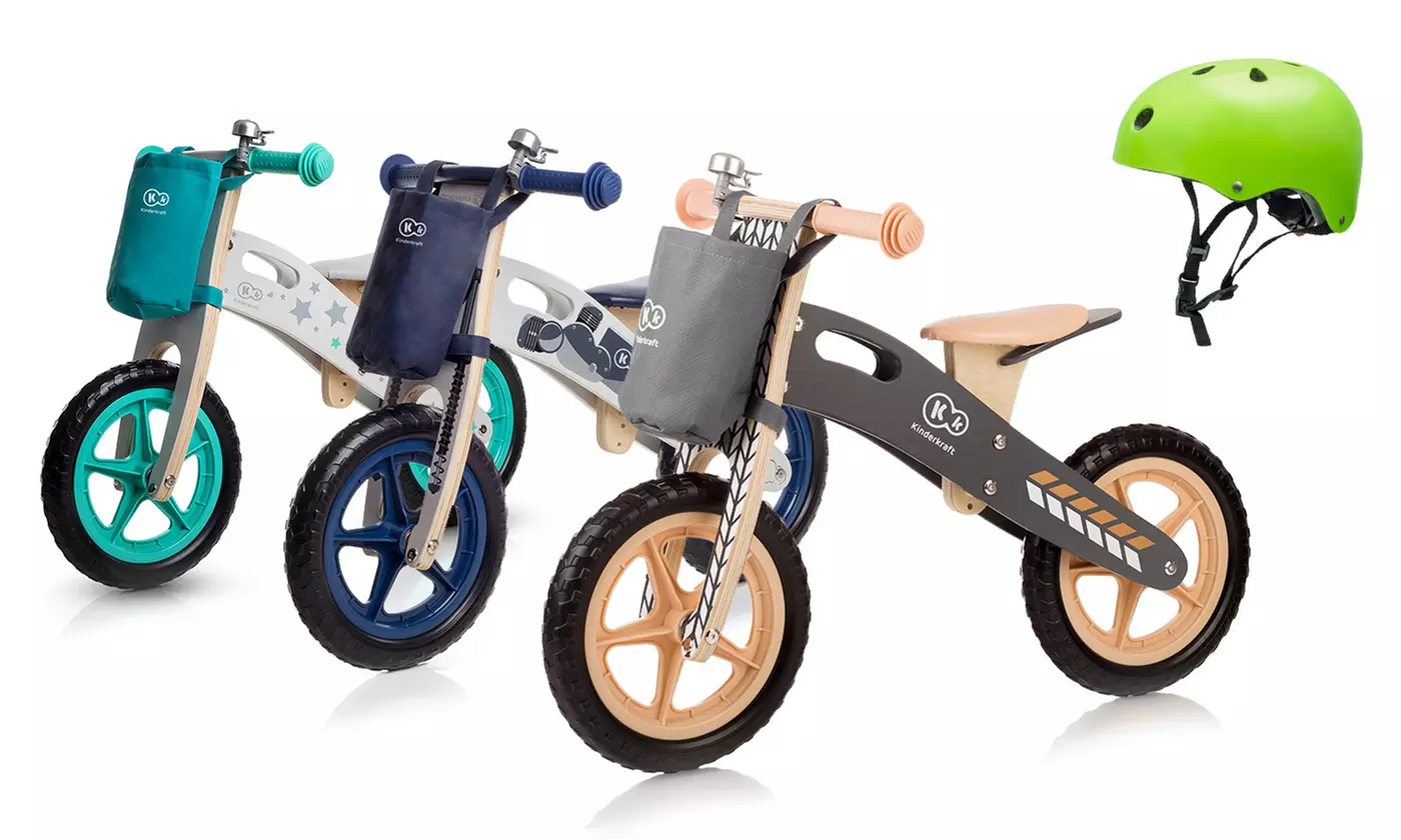 Kinderkraft Laufrad Runner für Kinder im Design nach Wahl mit Helm Safety und Aufklebern-Set - Primary Image