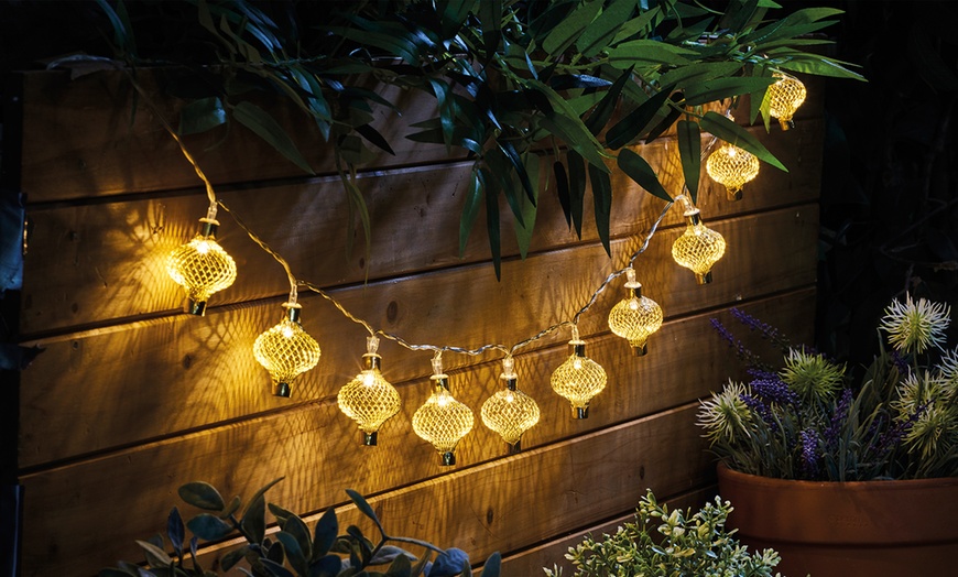 Image 1: Cage Lantern String Lights