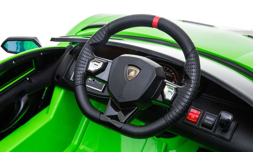 Image 16: Lamborghini Aventador Kids' Electric Ride-on Toy Car