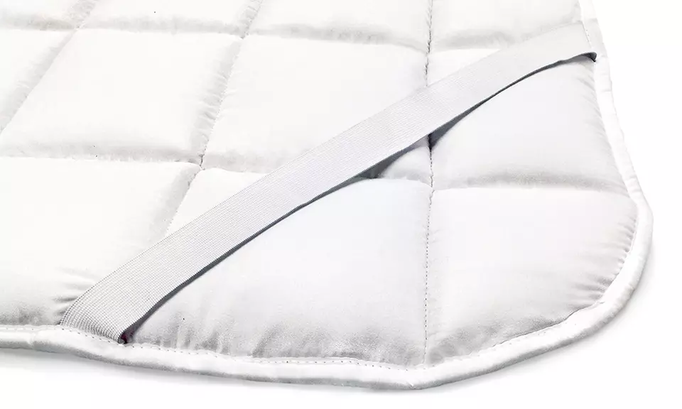 Coprimaterasso Topper imbottito in microfibra Made in Italy