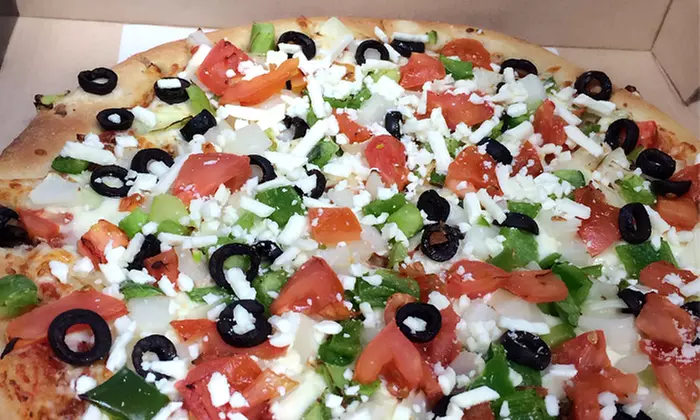 Two Medium Pizzas with Pop, or Two Medium Pizzas with Pop and Pasta Platter at FreshSlice Pizza (Up to 51% Off) - Primary Image