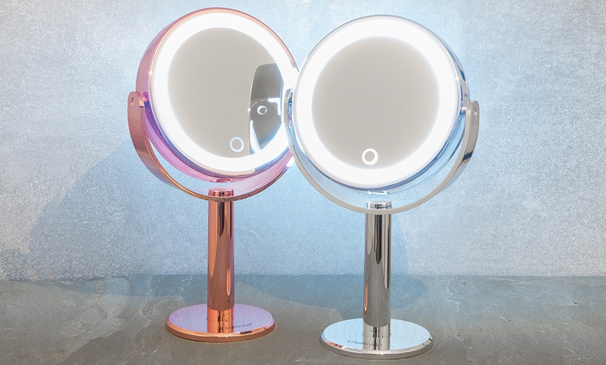 Image 1: Double-Sided LED Mirror