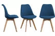 Chaises "Léna" en tissu style scandinave, moderne,montage rapide et facile, Sampur - Second Medium