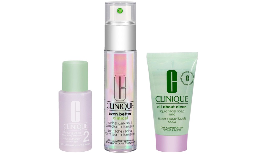 Image 1: Clinique Even Better Value Set, Three Essential Skincare Products