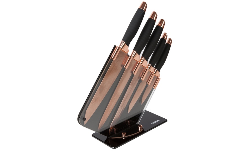 Image 9: Tower Five-Piece Knife Set