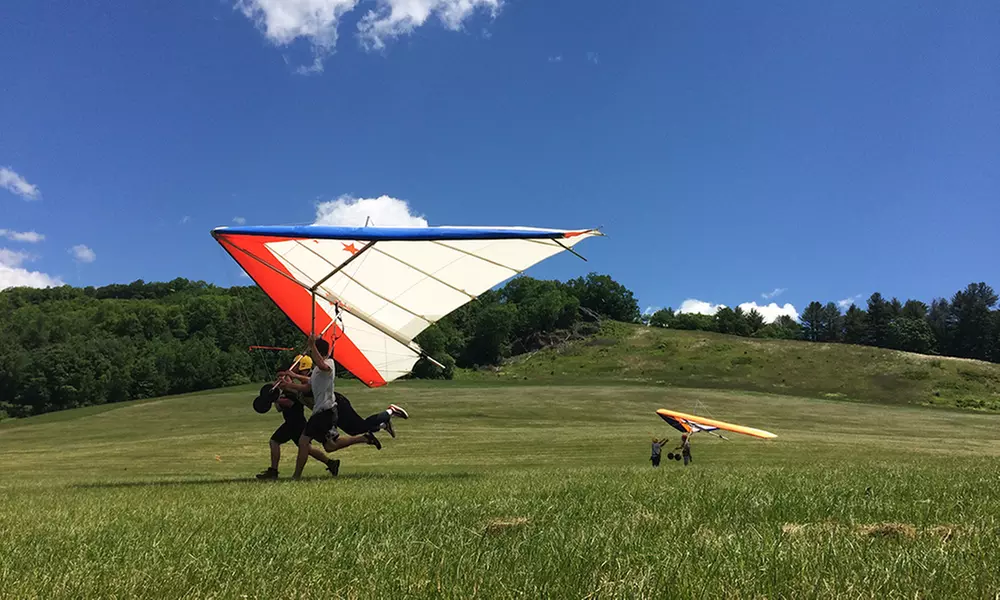 Hang Gliding Lesson or Ziplining Tour for Two or Four at Morningside Flight Park (Up to 40% Off) - Primary Image