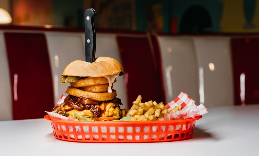 Image 7: Burger-Fries Combo with Drinks at Karens Diner