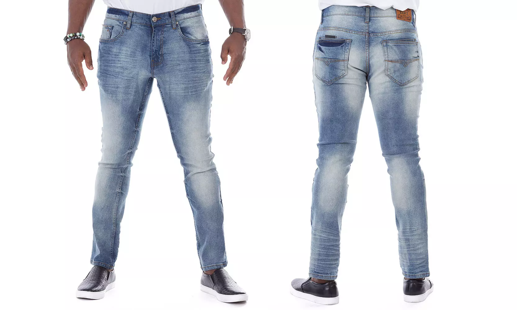 RawX Men's Slim-Fit Stretch Denim Jeans - Second Medium