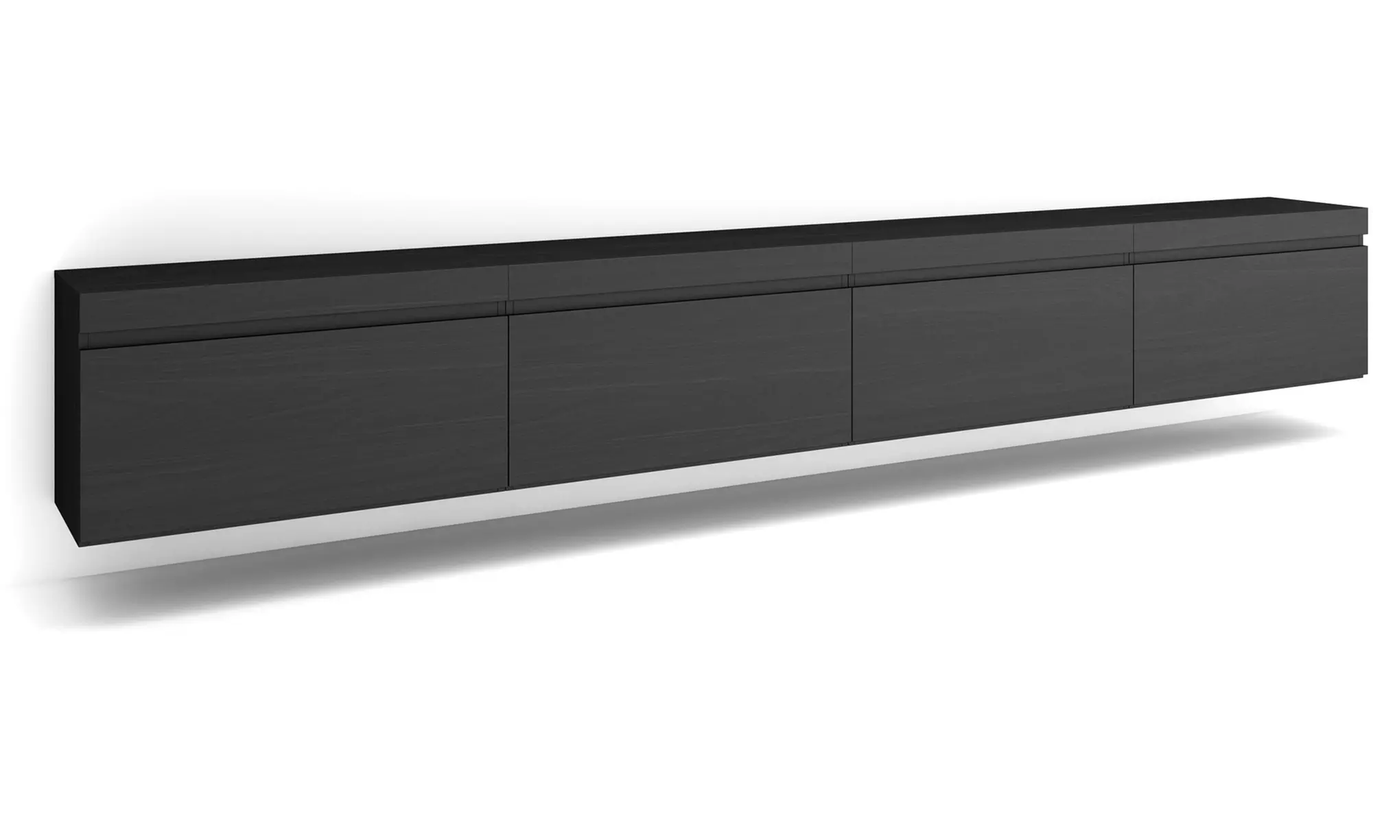 Meuble TV suspendu avec cheminée électrique en option