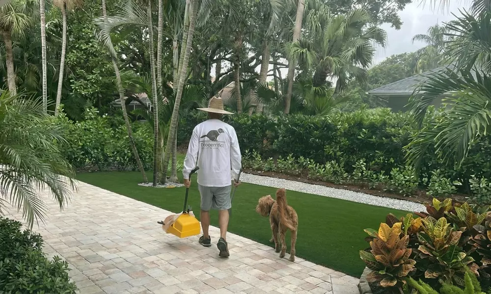 Clean Home Awaits: One Time Pet Waste Removal Service for Up to 2 Dogs