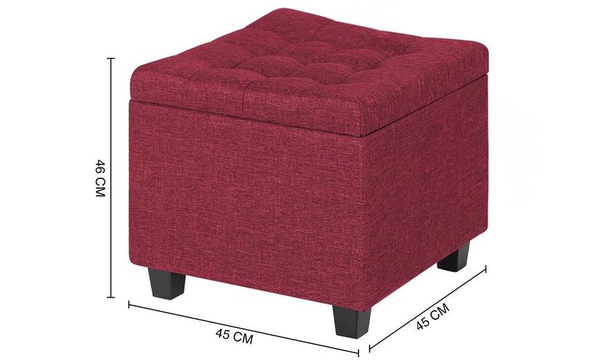 Image 12: Pouf avec espace de rangement