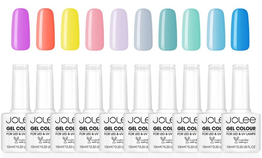 Image 3: Jolee 10-Piece Gel Nail Polish Summer Colour Set 10ml