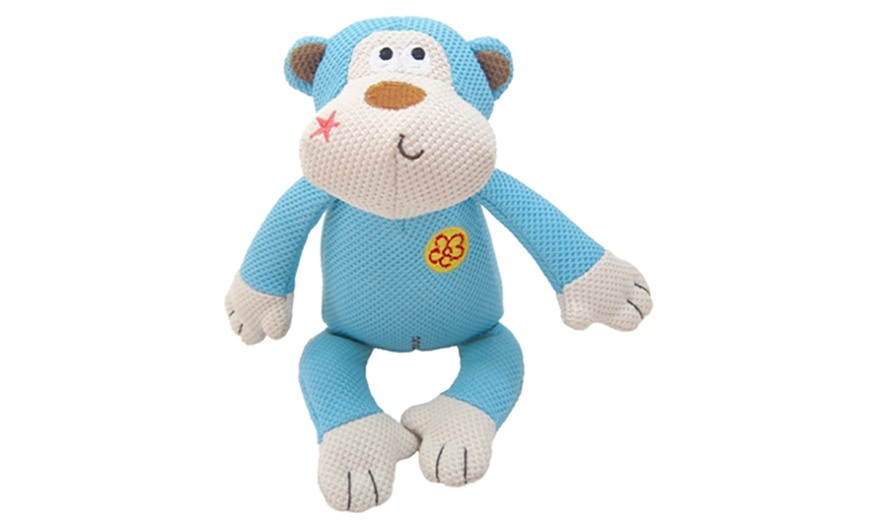 Image 1: Monkey Squeak Dog Toy
