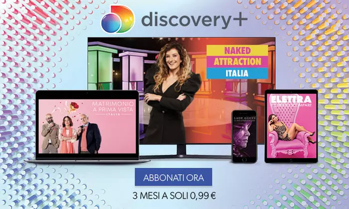Abbonamento a Discovery+ a 0,33 € al mese per 3 mesi - Primary Image