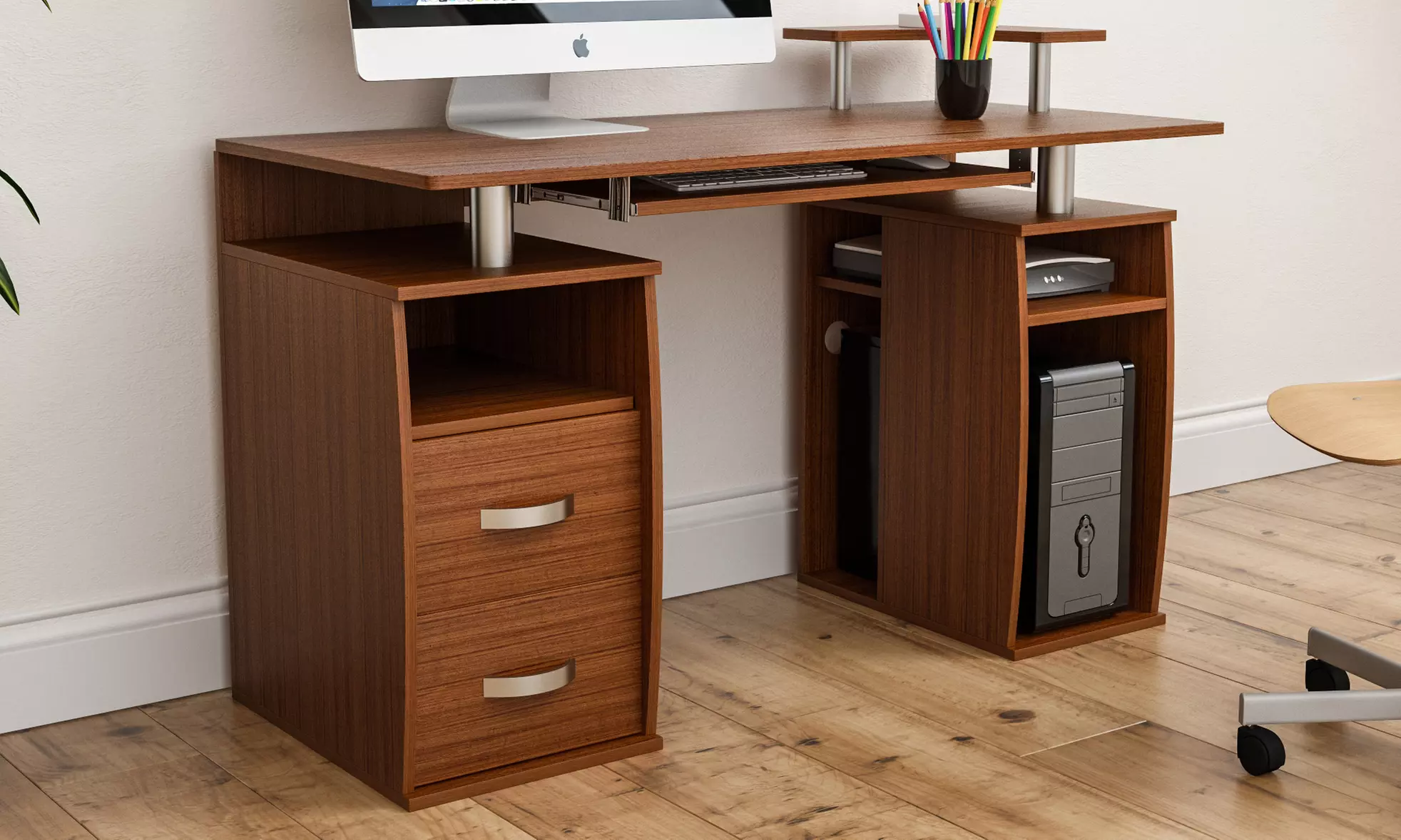 Vida Designs Otley Two-Drawer Computer Desk - Second Medium