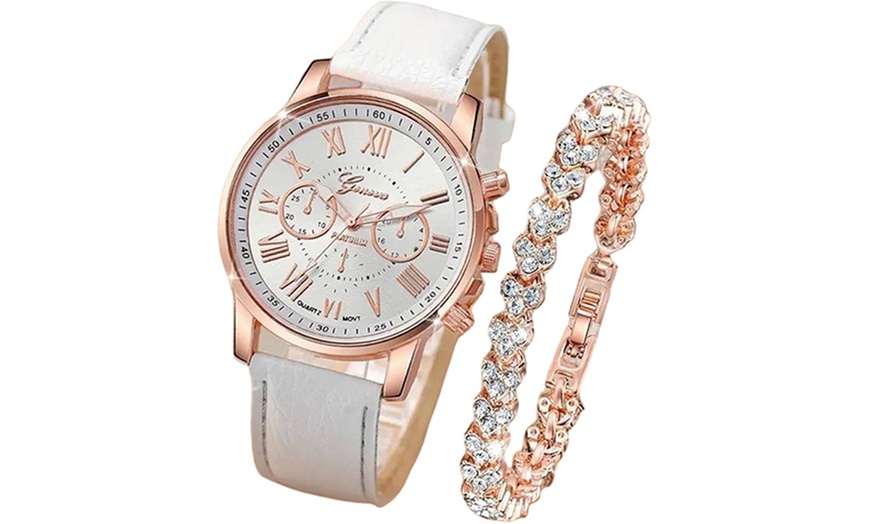 Image 3: Women's Watch and Bracelet Set