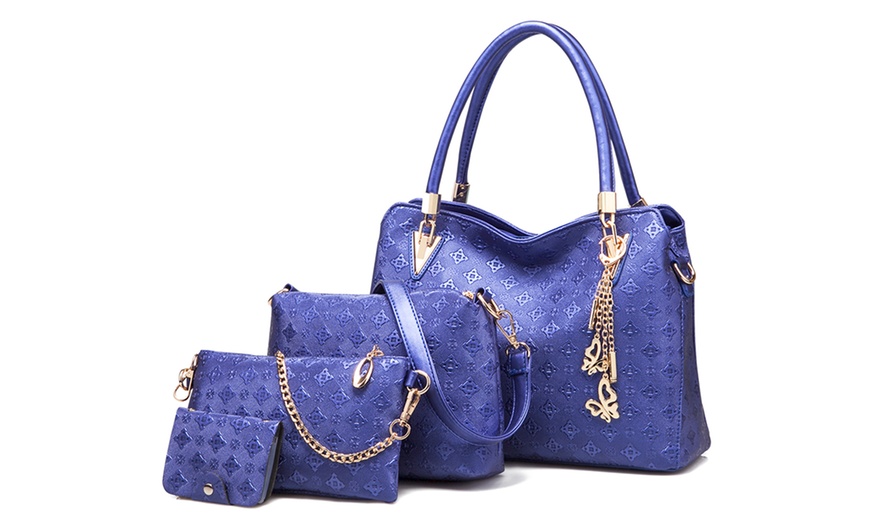 Image 6: Printed Four Piece Handbag Set