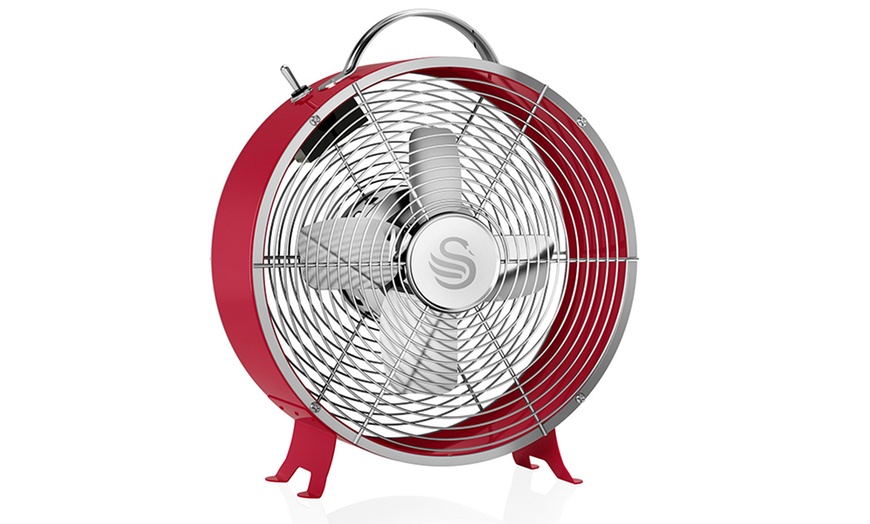 Image 12: Swan Clock Fan