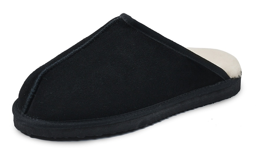 groupon mens sheepskin slippers