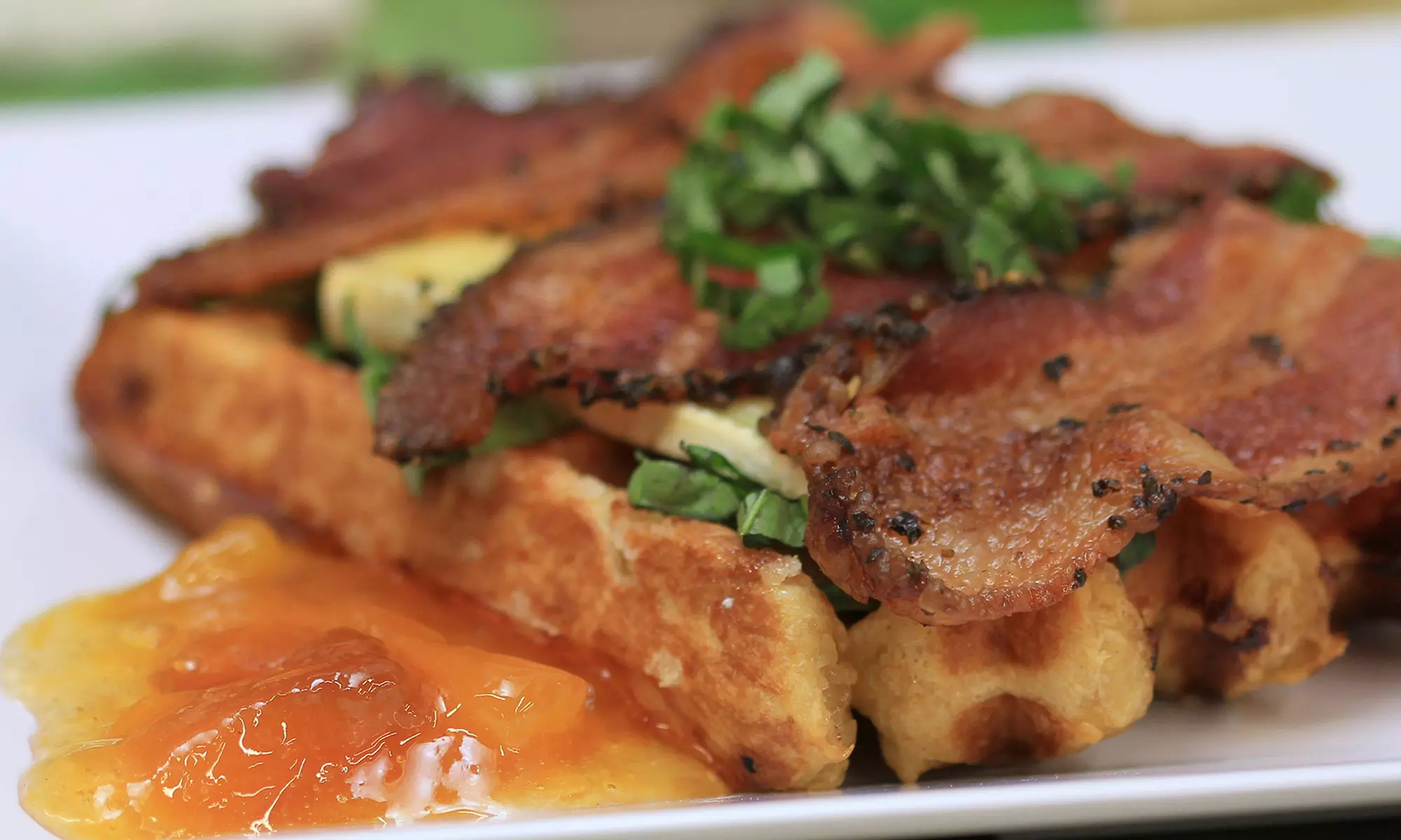 Two or Four Waffles and Two or Four Drinks at Waffle Window (Up to 49% Off) - Primary Image