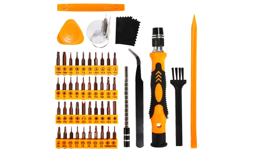 Image 2: 50 Piece Magnetic Precision Screwdriver Bit Set