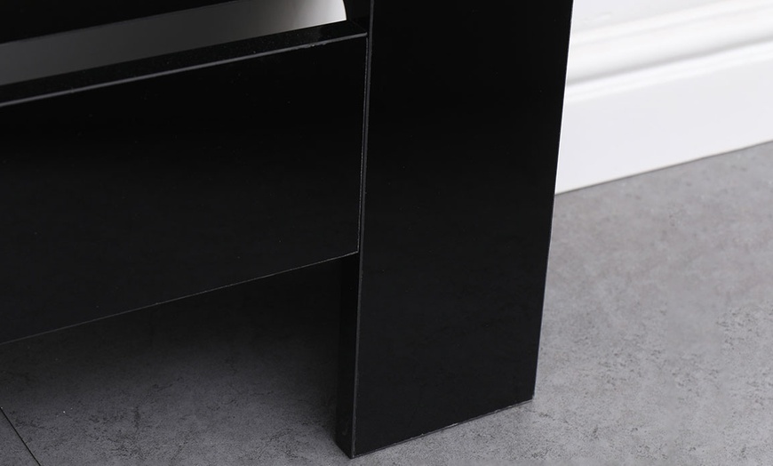 Image 13: High Gloss Black Radiator Cover