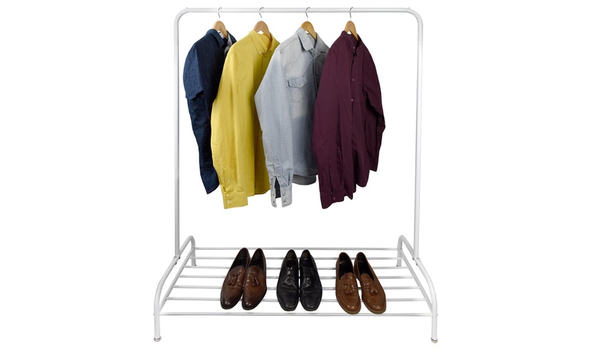 Image 3: Metal Clothes Rail