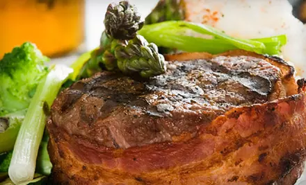 $25 for $50 Worth of Gourmet Steak, Seafood, and Pasta at Oakland Hall Inn - Primary Image