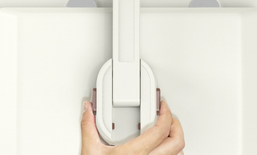 Image 10: Child Safety Toilet and Door Lock 2-Piece Set with Easy Install Kit
