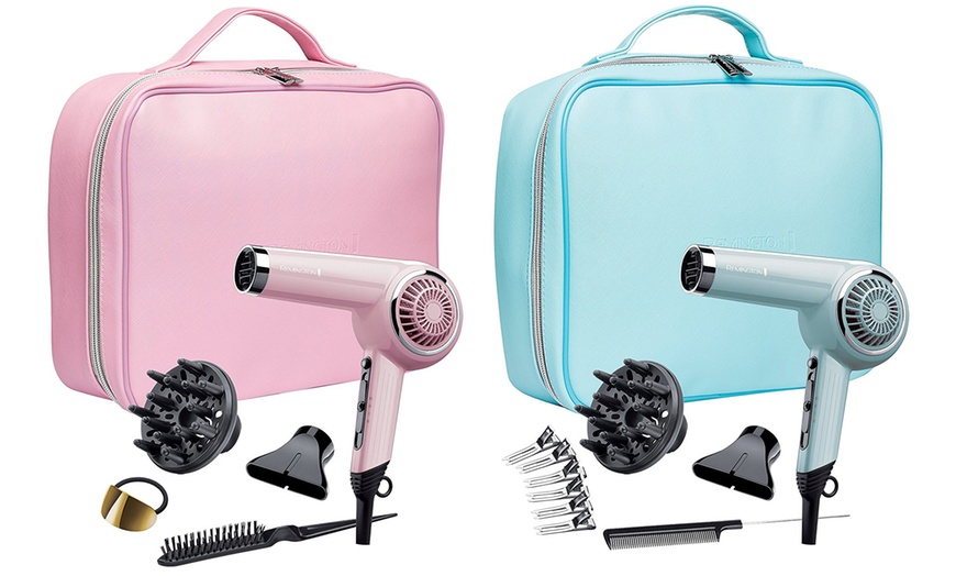 Image 2: Remington Retro Hair Dryer Gift Set