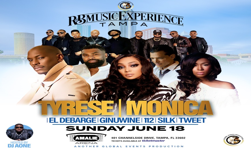 Tampa R&B Music Experience w/ Tyrese, Monica, El DeBarge, Ginuwine, 112