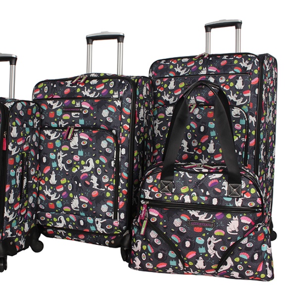 lily bloom cat suitcase