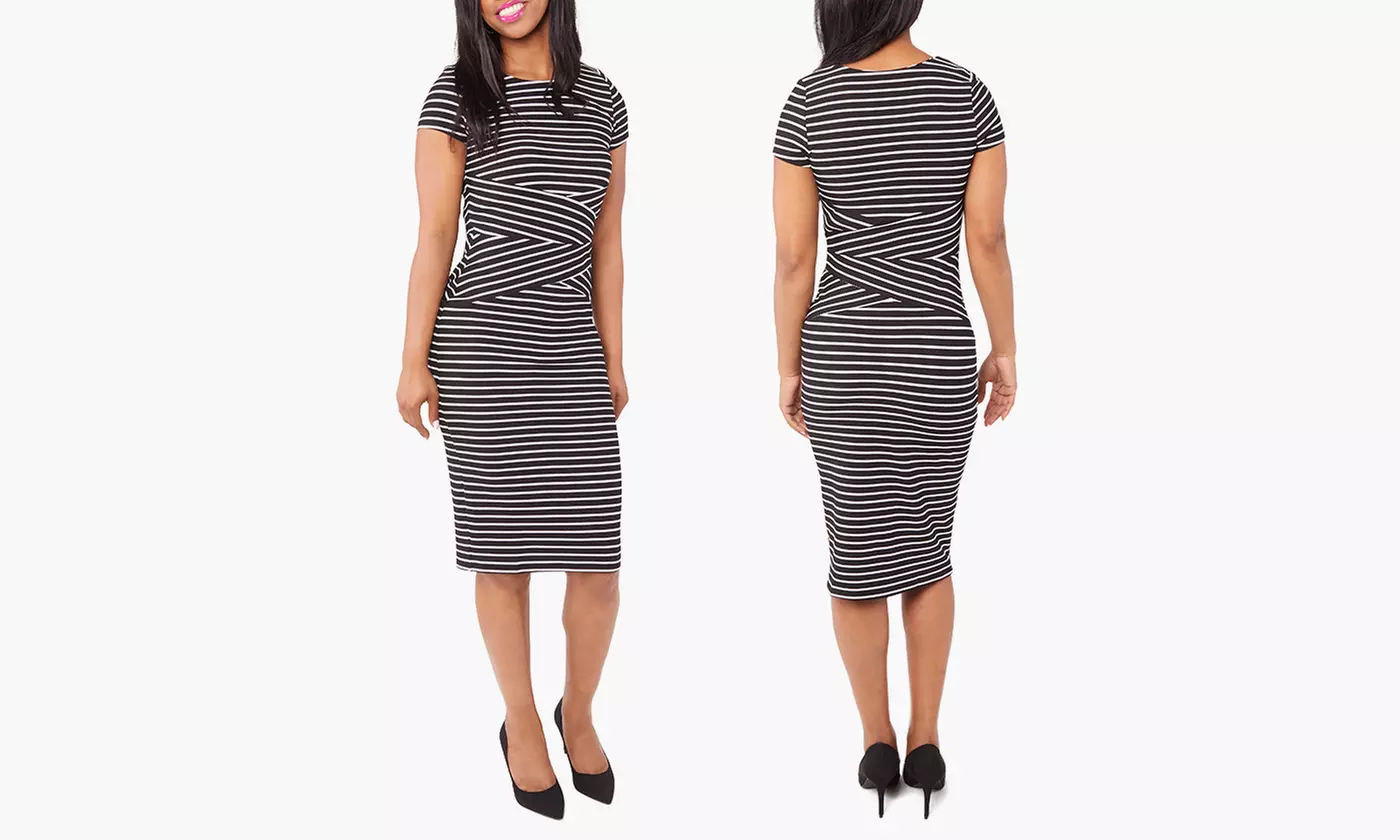 Shelby & Palmer Polka Dot and Striped Dresses. (Size 14) - Primary Image