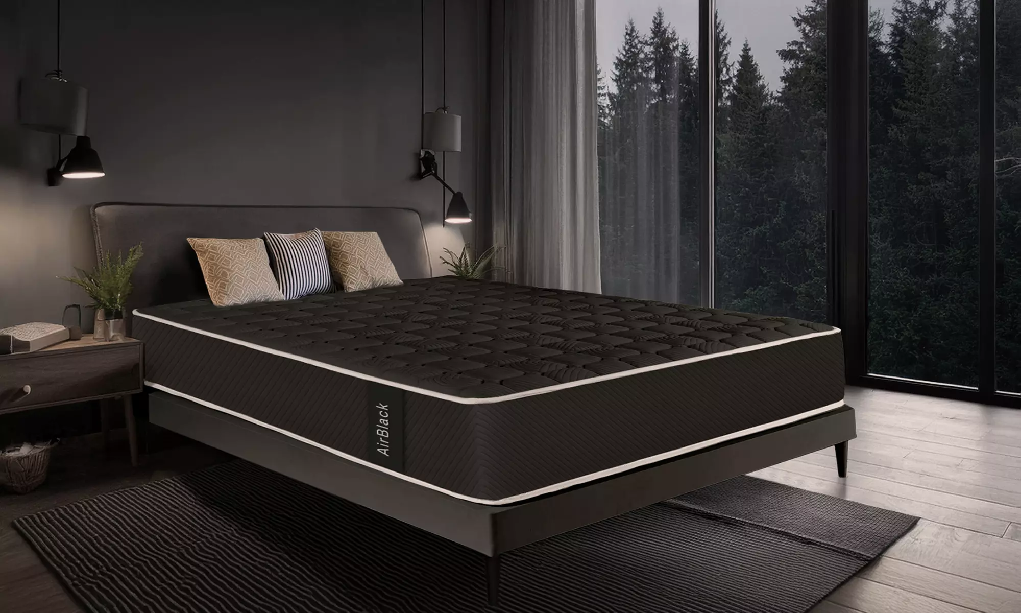 Air Black Multi-zone Orthopedisch Matras 27cm in afmetingen naar keuze, incl. verzending - Primary Image