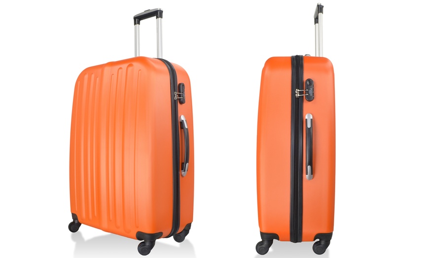 Image 15: Set of Three ABS Suitcases