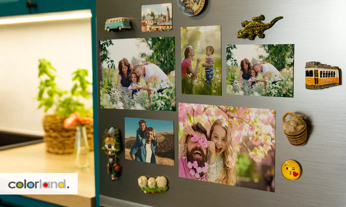 1 ou 2 lots de 3 ou 6 magnets photo personnalisables avec Colorland (jusqu'à 78% de réduction) - Primary Image