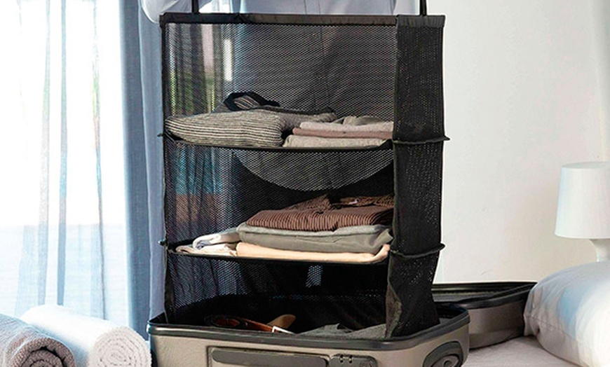 Image 1: Foldable Suitcase Shelving