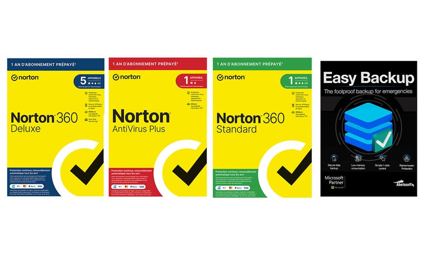 Image 1: Norton Antivirus and Easy Backup Pack
