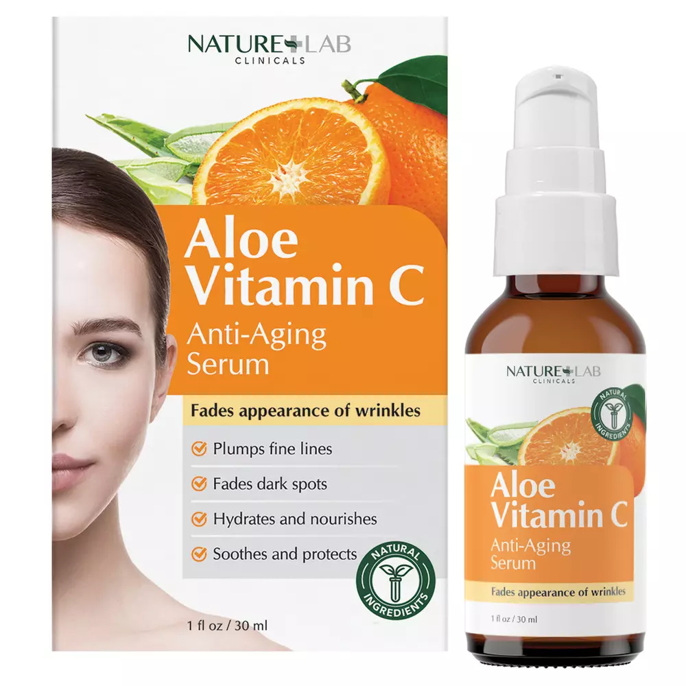 Vitamin C and Aloe Anti-Aging Serum by Nature Lab (1- or 2-Pack) - Second Medium