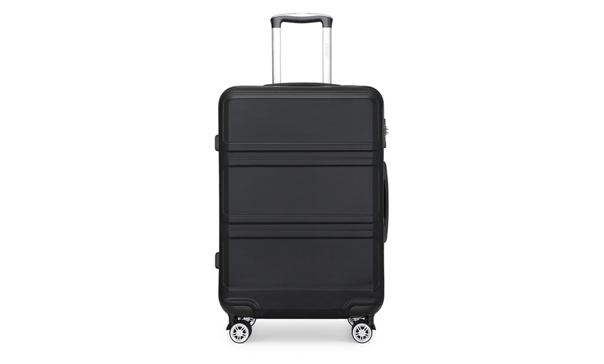 Image 8: One or Three Hard Shell Suitcases with Swivel wheels and TSA Lock