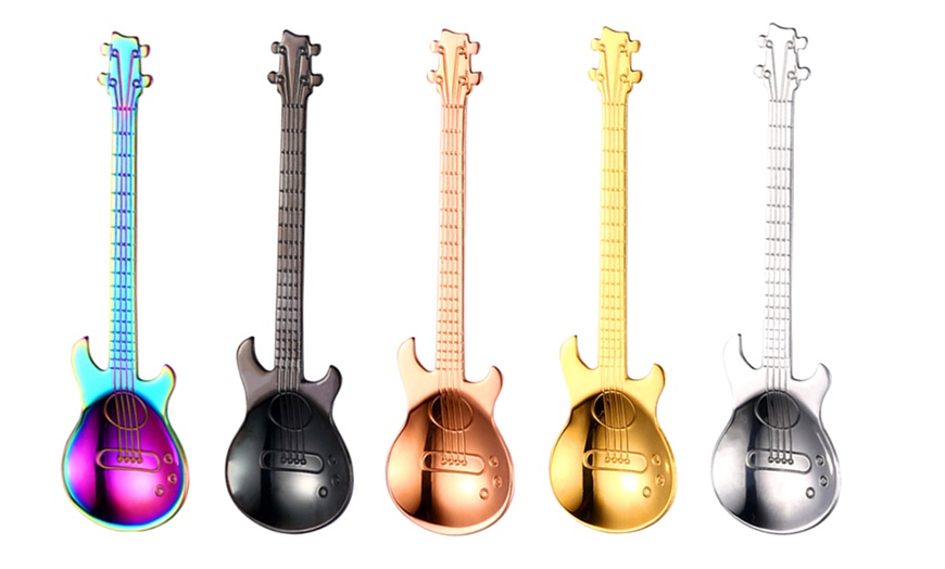 Image 2: Guitar-Shaped Spoons