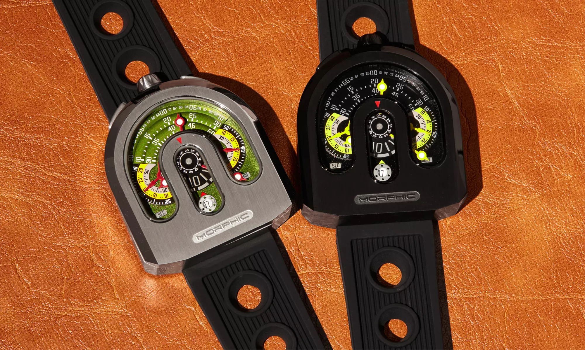 Morphic M95 Series Chronograph Strap Watch with Date - Primary Image